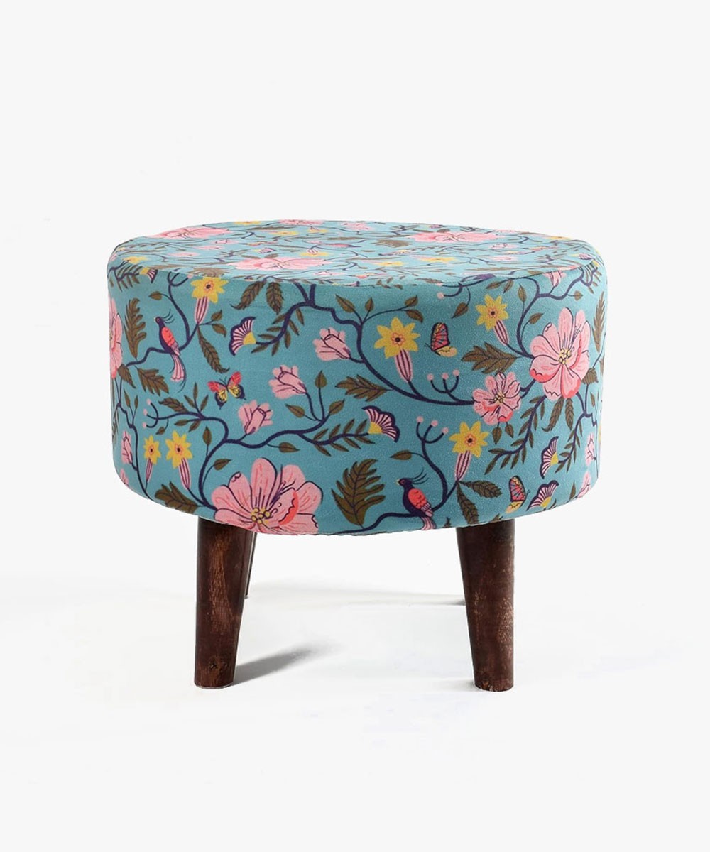Umi Chindi Puffy Stool for Living Room