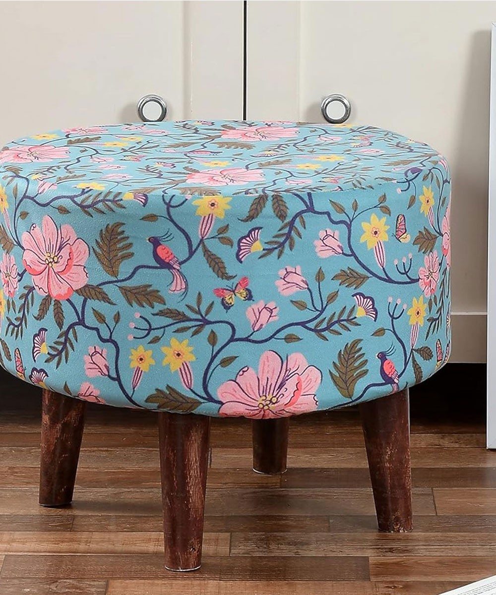 Umi Chindi Puffy Stool for Living Room