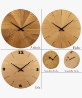 Natuhr Boom Oak Wood Radio Wall Clock