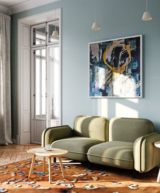 Janzo Furnitures Sheesham Wood Two Seater Sofa