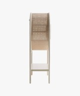New West Natural Cane Storage Bar Cabinet