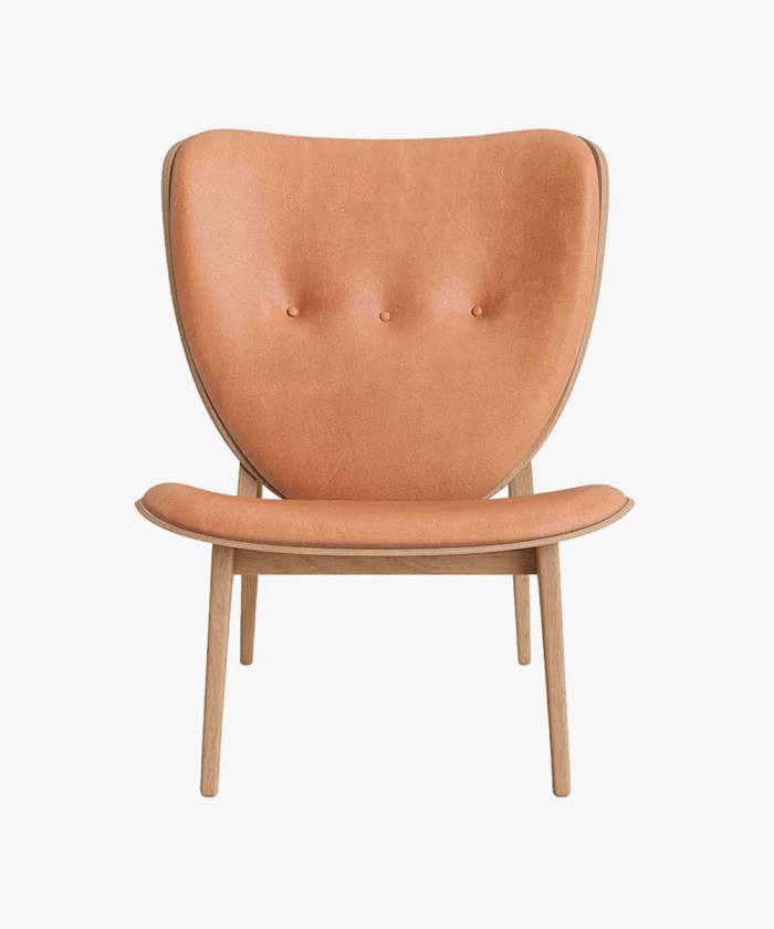 Elephant Chair, Natural / Vintage Leather Camel