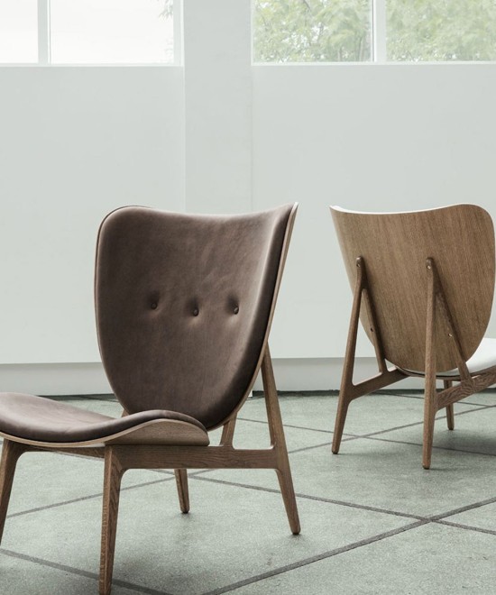 Elephant Chair, Natural / Vintage Leather Camel
