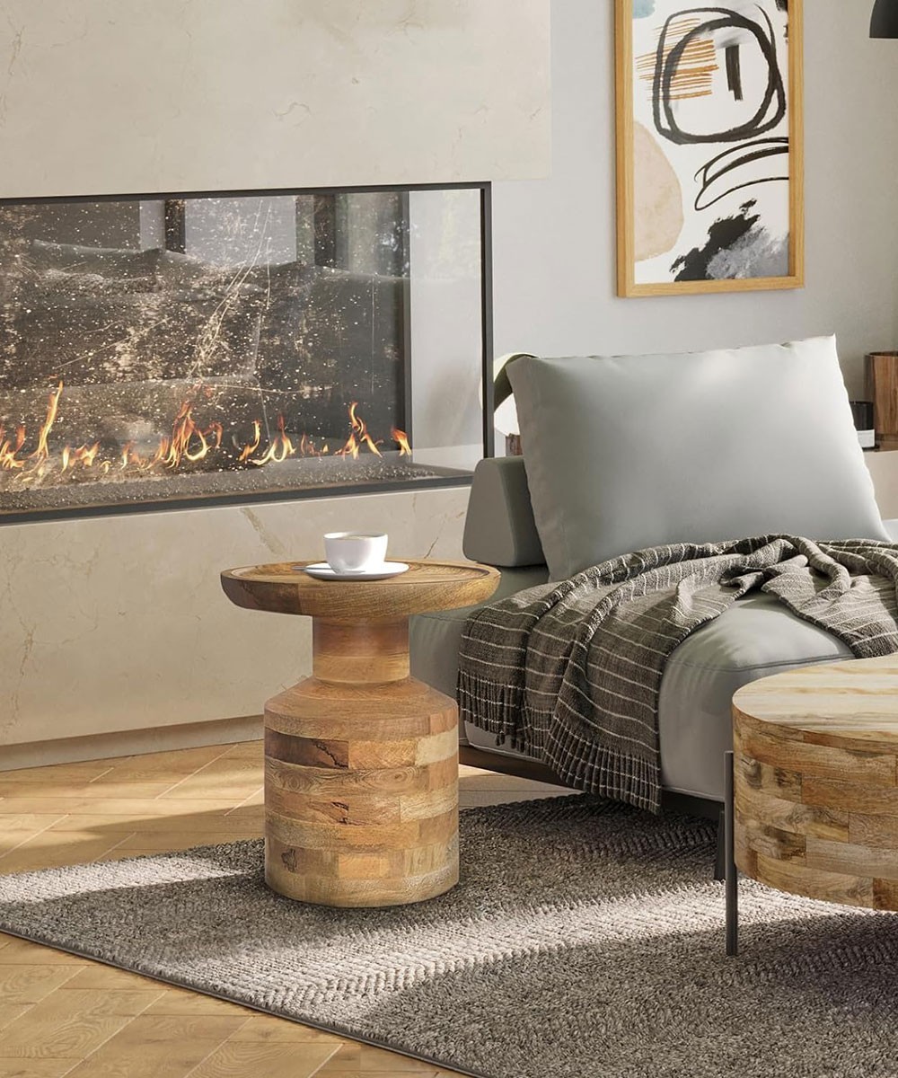 Simpli Home Haynes Solid Mango Wood Table